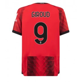 Herren Fußballbekleidung AC Milan Olivier Giroud #9 Heimtrikot 2023-24 Kurzarm